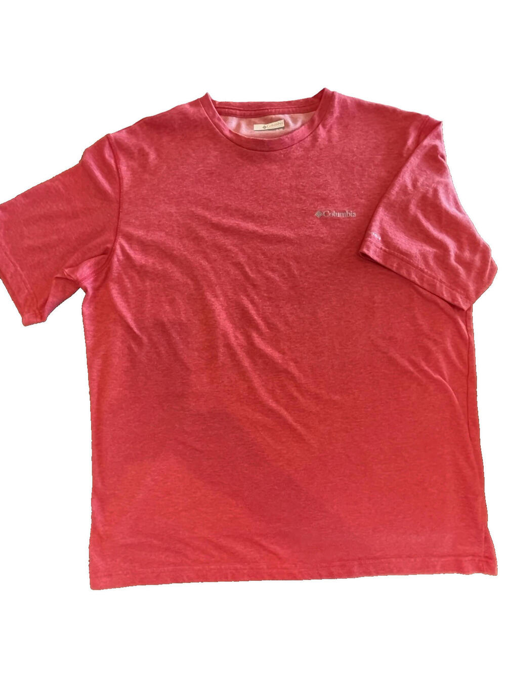 Columbia Omni Wick Athletic T Shirt Mens XL Red Activewear Short Sleeve